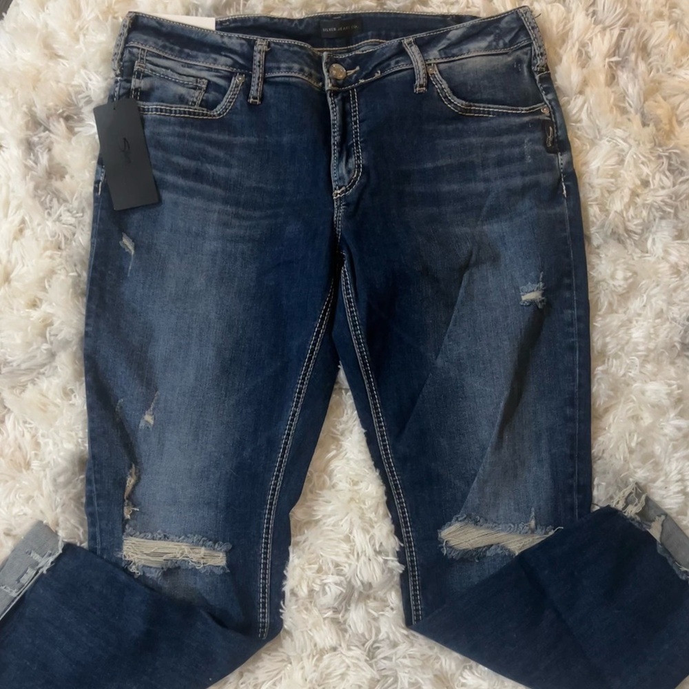 NWT Women’s Vintage Silver Jeans Co. Boyfriend Jeans